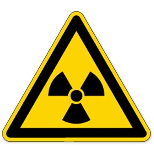 Waarschuwing; Radioactieve Stoffen (Sticker)