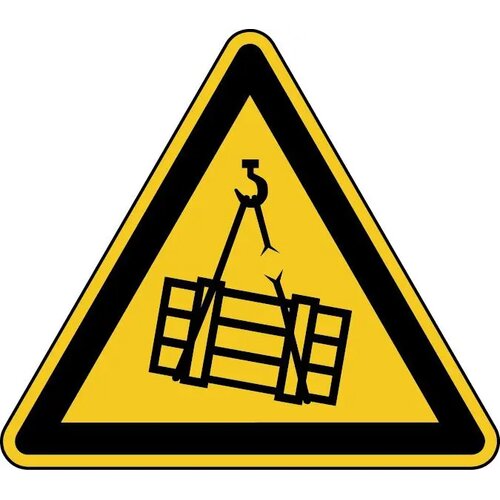 Waarschuwing; Hangende Last (Sticker)