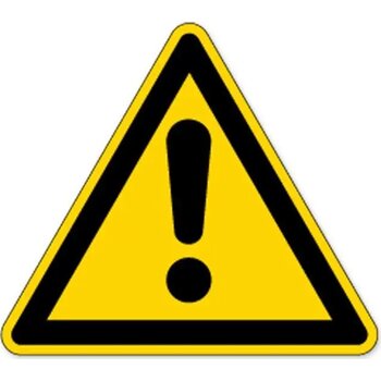 Waarschuwing; Algemeen Pictogram (Sticker) Waarschuwing; Algemeen Pictogram (Sticker)