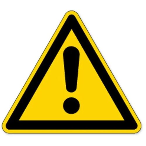 Waarschuwing; Algemeen Pictogram (Sticker)