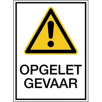 Waarschuwing; Algemeen Pictogram (Sticker) Waarschuwing; Algemeen Pictogram (Sticker)