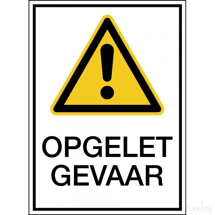 Waarschuwing; Algemeen Pictogram (Sticker)