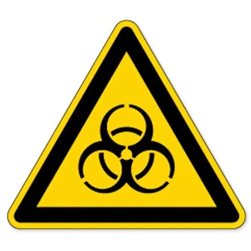 Waarschuwing; Biologisch Besmettingsgevaar (Sticker)