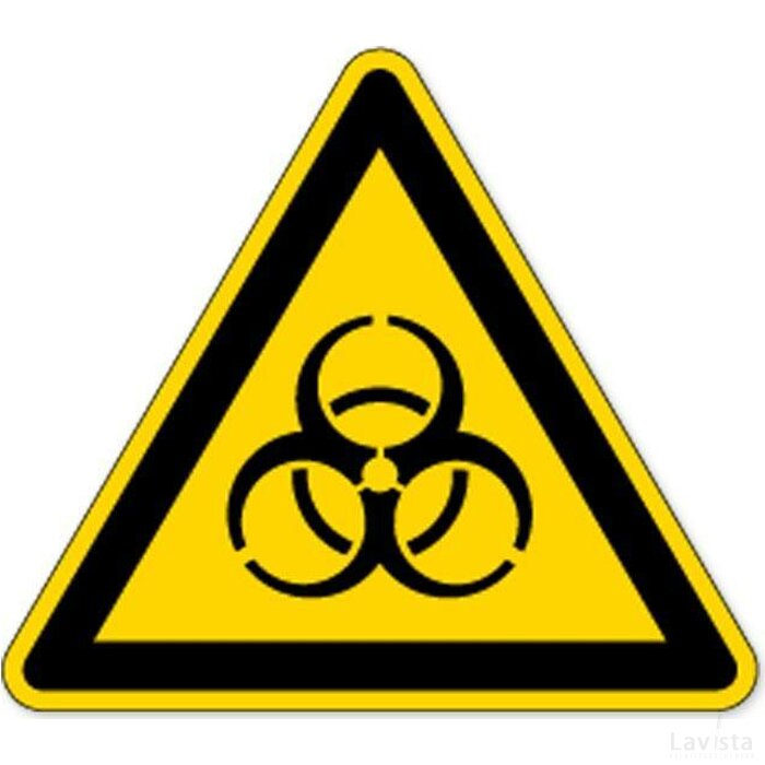 Waarschuwing; Biologisch Besmettingsgevaar (Sticker)