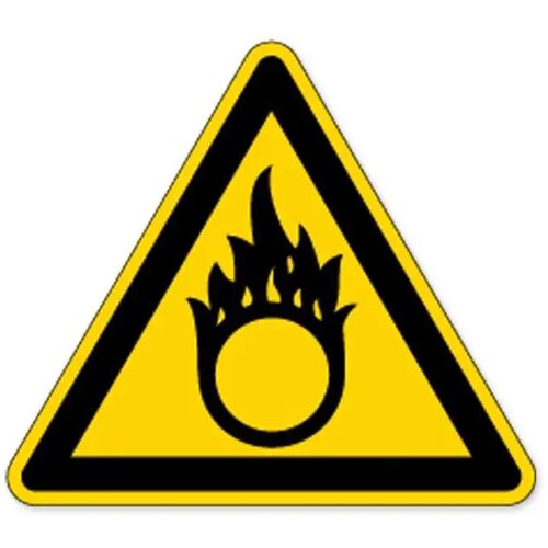 Waarschuwing; Oxyderende Stoffen (Sticker)