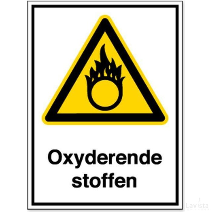 Waarschuwing; Oxyderende Stoffen (Sticker)