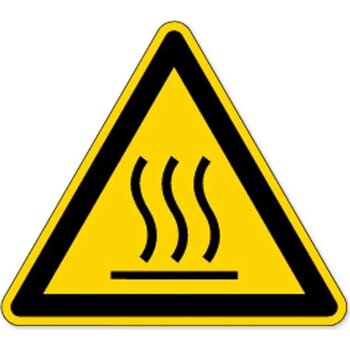 Waarschuwing; Warm Oppervlak (Sticker) Waarschuwing; Warm Oppervlak (Sticker)