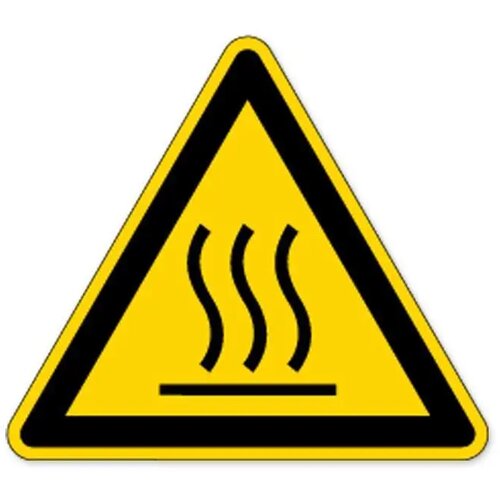 Waarschuwing; Warm Oppervlak (Sticker)