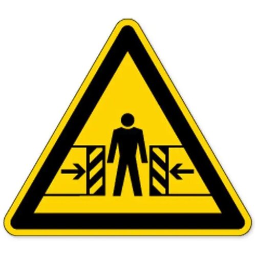 Waarschuwing; Knellingsgevaar (Sticker)