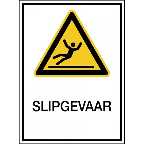 Waarschuwing; Glad Oppervlak (Sticker)