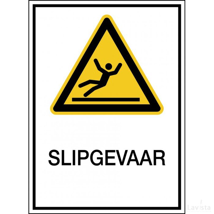 Waarschuwing; Glad Oppervlak (Sticker)