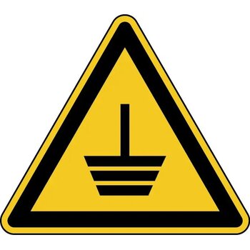 Waarschuwing; Aarding (Sticker)