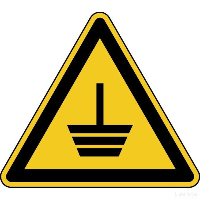 Waarschuwing; Aarding (Sticker)