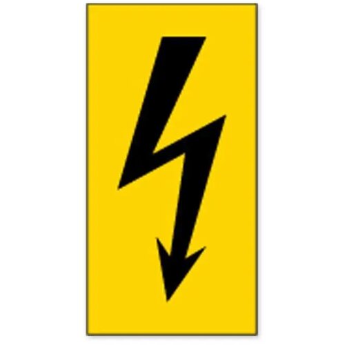 Waarschuwing: Elektrische Spanning (Sticker)