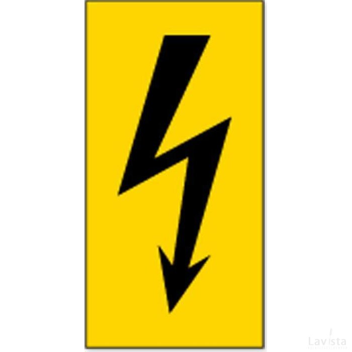 Waarschuwing: Elektrische Spanning (Sticker)