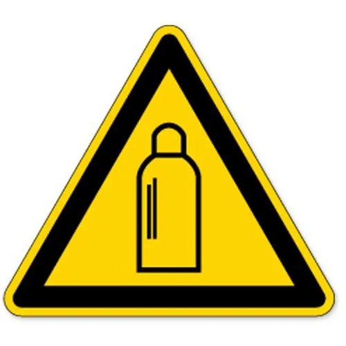 Waarschuwing; Gashouders Onder Druk (Sticker)