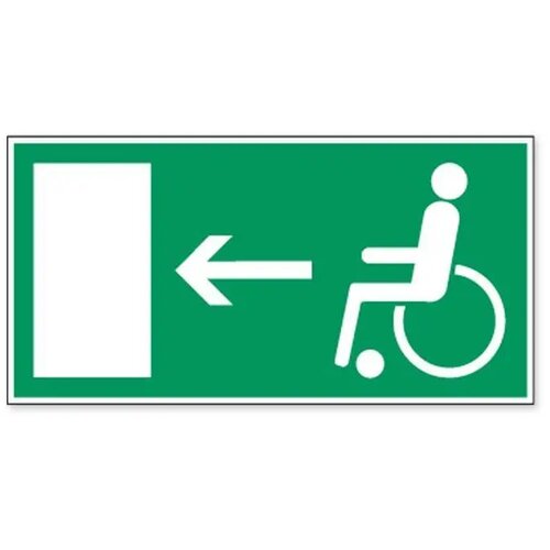 Vluchtweg Voor Gehandicapten (Sticker)