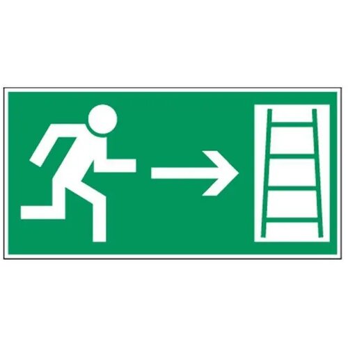 Vluchtweg Via Noodladder (Sticker)