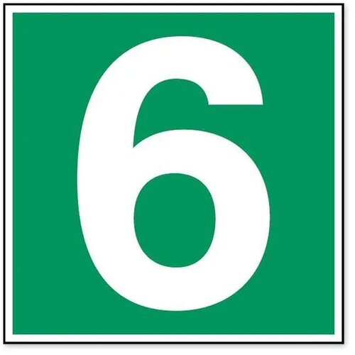 Nummer 6 (Sticker)
