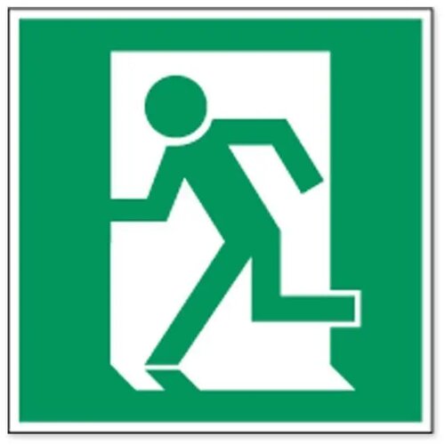Richting Nooduitgang (Sticker)