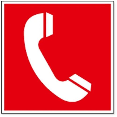 Telefoon Voor Brandalarm (Sticker)