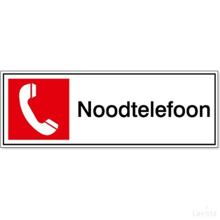 Telefoon Voor Brandalarm (Sticker)