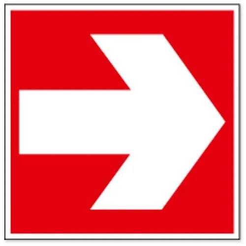 Richtingaanwijzing 90° (Sticker)