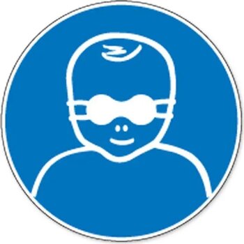 Oogbescherming Voor Kinderen Verplicht (Sticker)