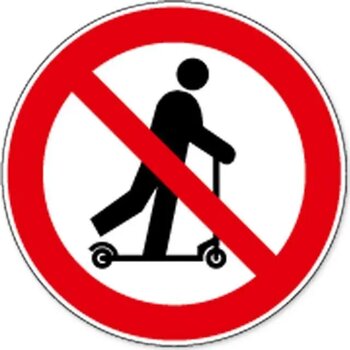 Rijden Met Transpallet Verboden (Sticker)