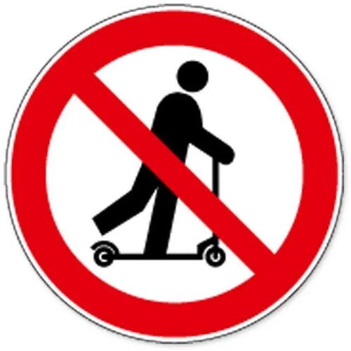 Rijden Met Transpallet Verboden (Sticker)