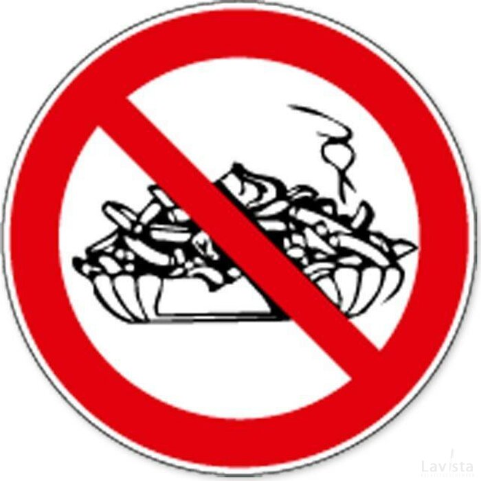 Verboden Te Betreden Met Voeding (Sticker)
