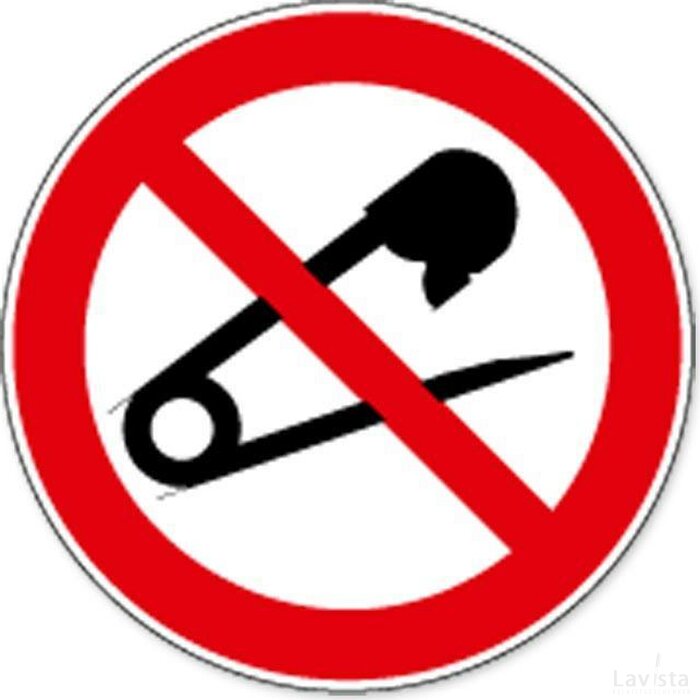 Verboden Naalden Te Gebruiken (Sticker)