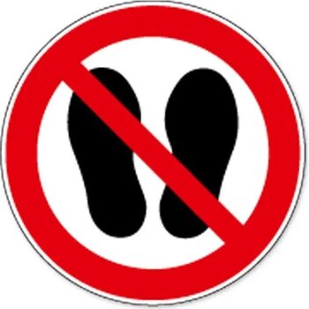 Betreden Van Ruimte Verboden (Sticker)