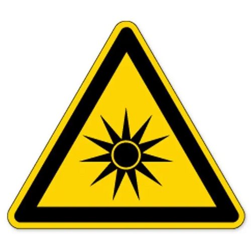 Waarschuwing; Optische Straling (Sticker)