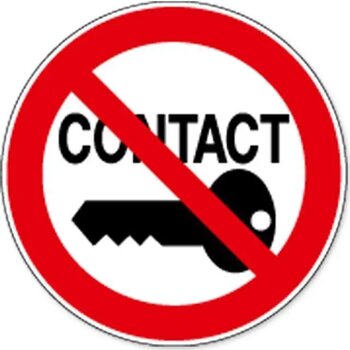 Verboden Contact Aan Te Leggen (Sticker)