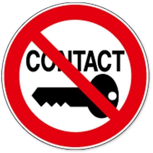Verboden Contact Aan Te Leggen (Sticker)