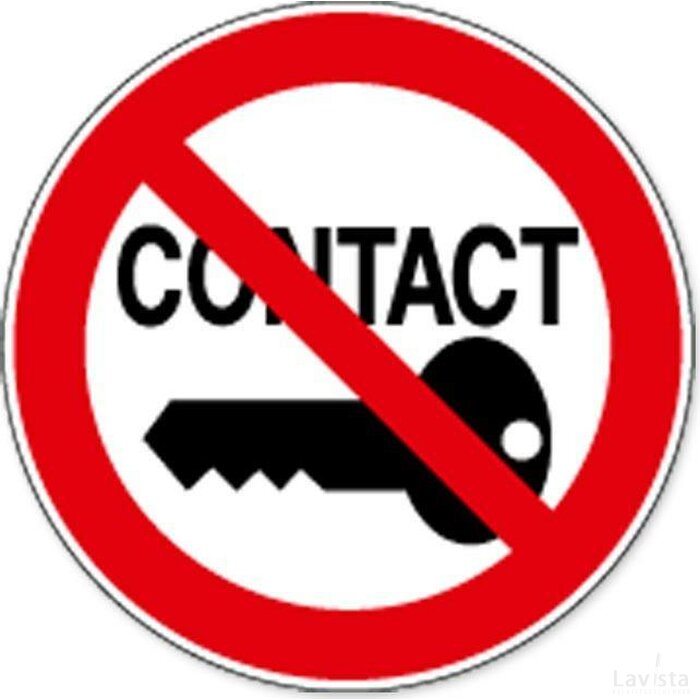 Verboden Contact Aan Te Leggen (Sticker)