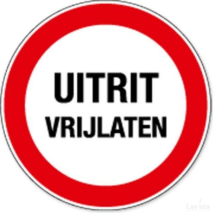 Nooddeur Vrijhouden (Sticker)