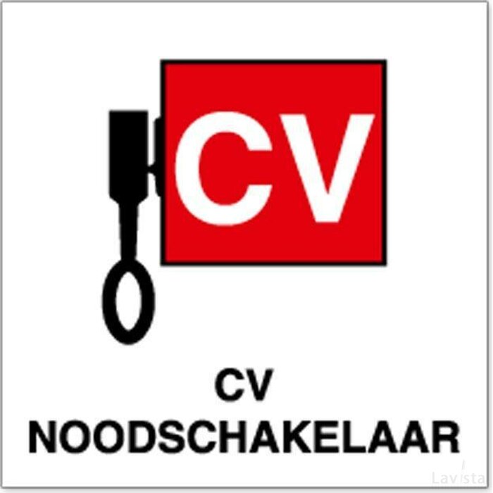 Locatieaanduiding Cv Noodschakelaar (Sticker)