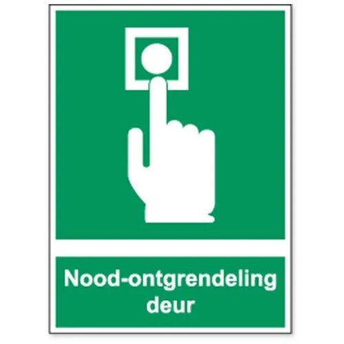 Noodontgrendeling Deur (Sticker)