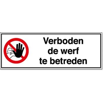 Verboden Toegang Voor Onbevoegden (Sticker)
