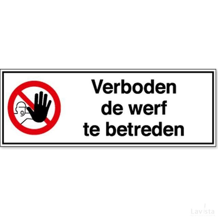 Verboden Toegang Voor Onbevoegden (Sticker)