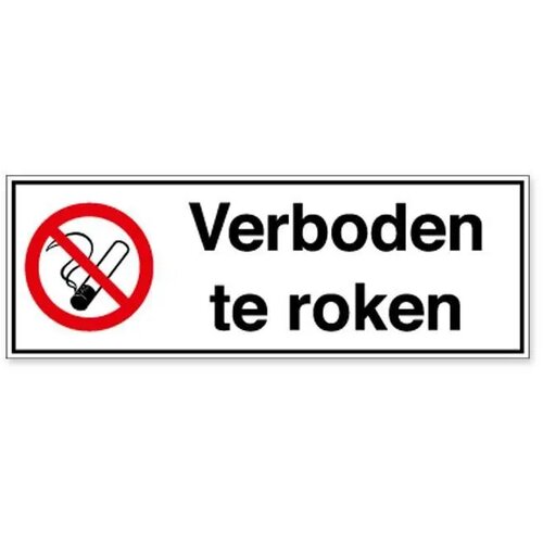 Verboden Te Roken (Sticker)
