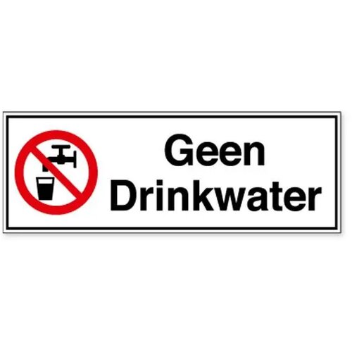 Geen Drinkwater (Sticker)