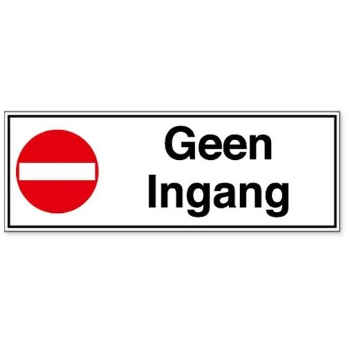 Toegang Verboden (Sticker)