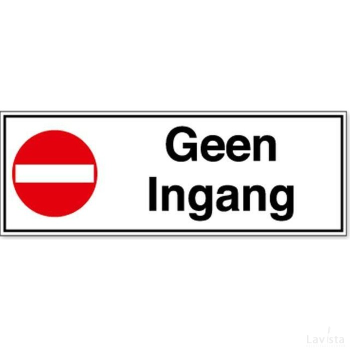 Toegang Verboden (Sticker)