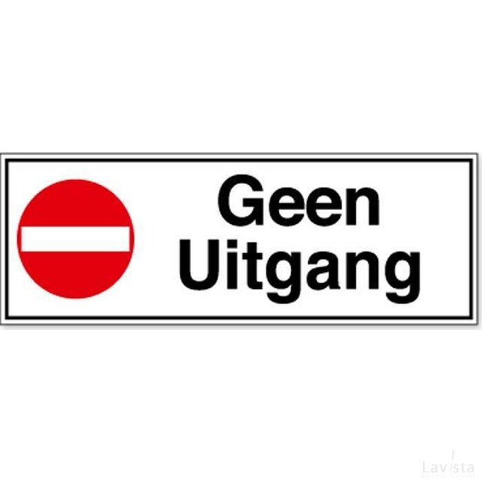 Geen Uitgang (Sticker)