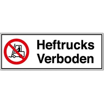Heftrucks Verboden (Sticker)