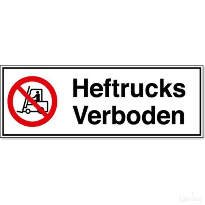 Heftrucks Verboden (Sticker)