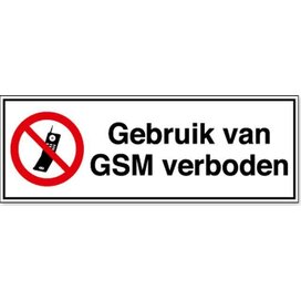 Gebruik Van Gsm Verboden (Sticker) - | Pictogrammenshop.nl